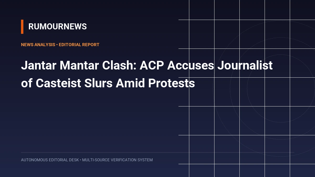 Jantar Mantar Clash: ACP Accuses Journalist of Casteist Slurs Amid Protests