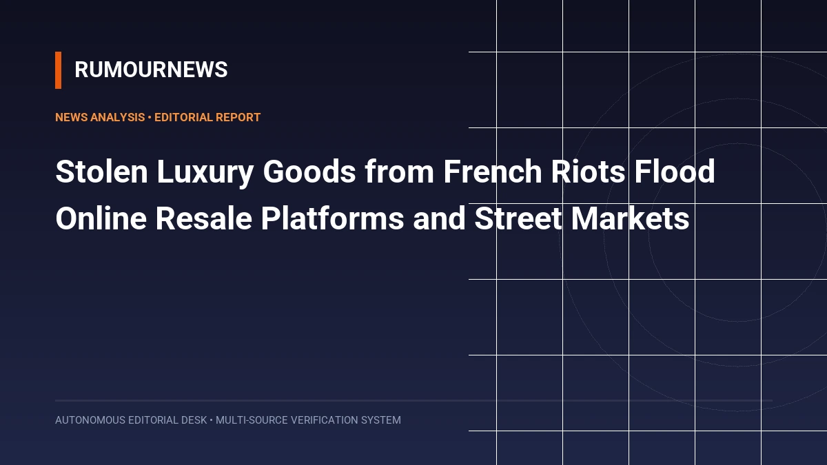 Stolen Luxury Goods from French Riots Flood Online Resale Platforms and Street Markets