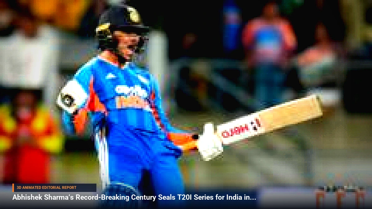 Abhishek Sharma’s Record-Breaking Century Seals T20I Series for India in Wellington
