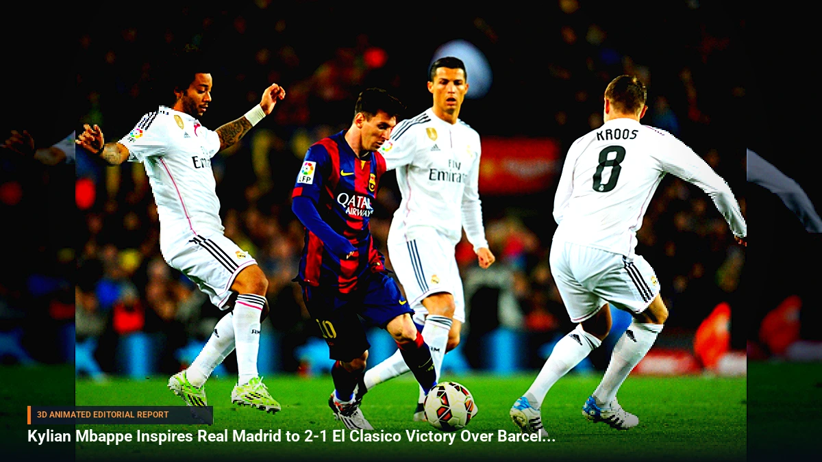 Kylian Mbappe Inspires Real Madrid to 2-1 El Clasico Victory Over Barcelona