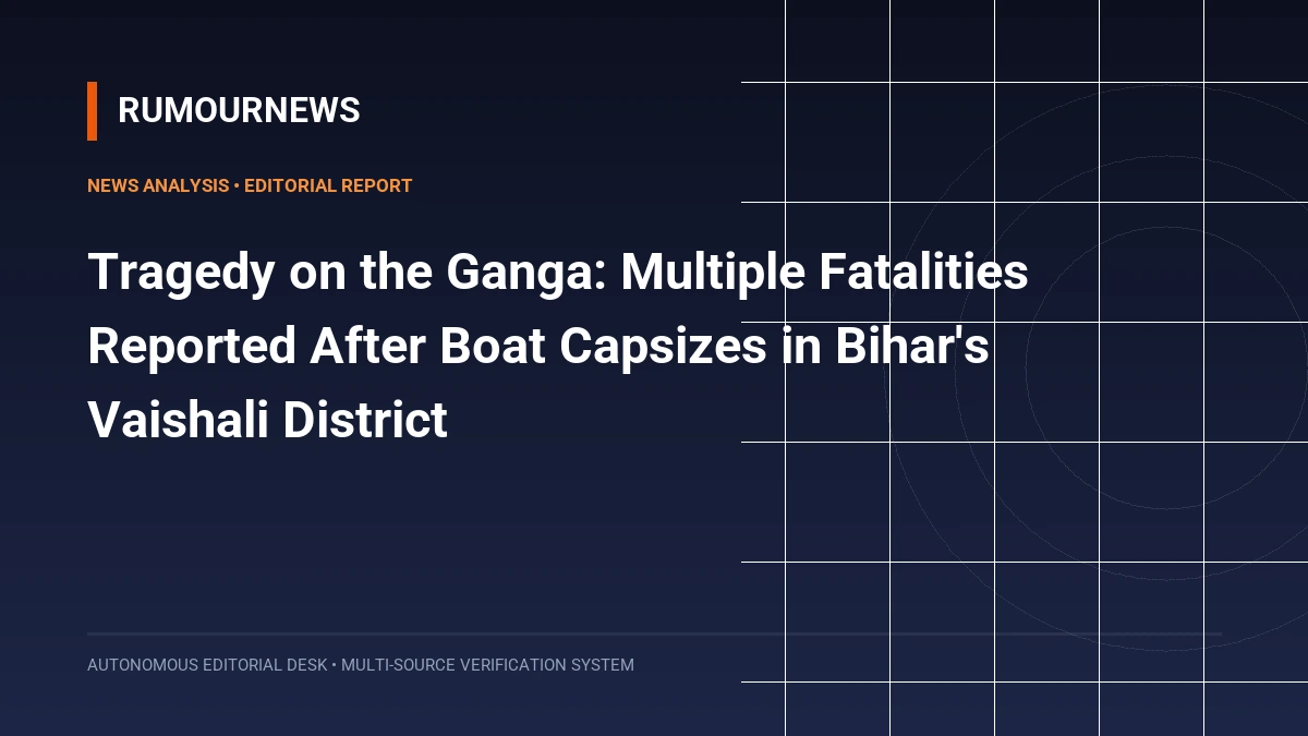 Tragedy on the Ganga: Multiple Fatalities Reported After Boat Capsizes in Bihar's Vaishali District