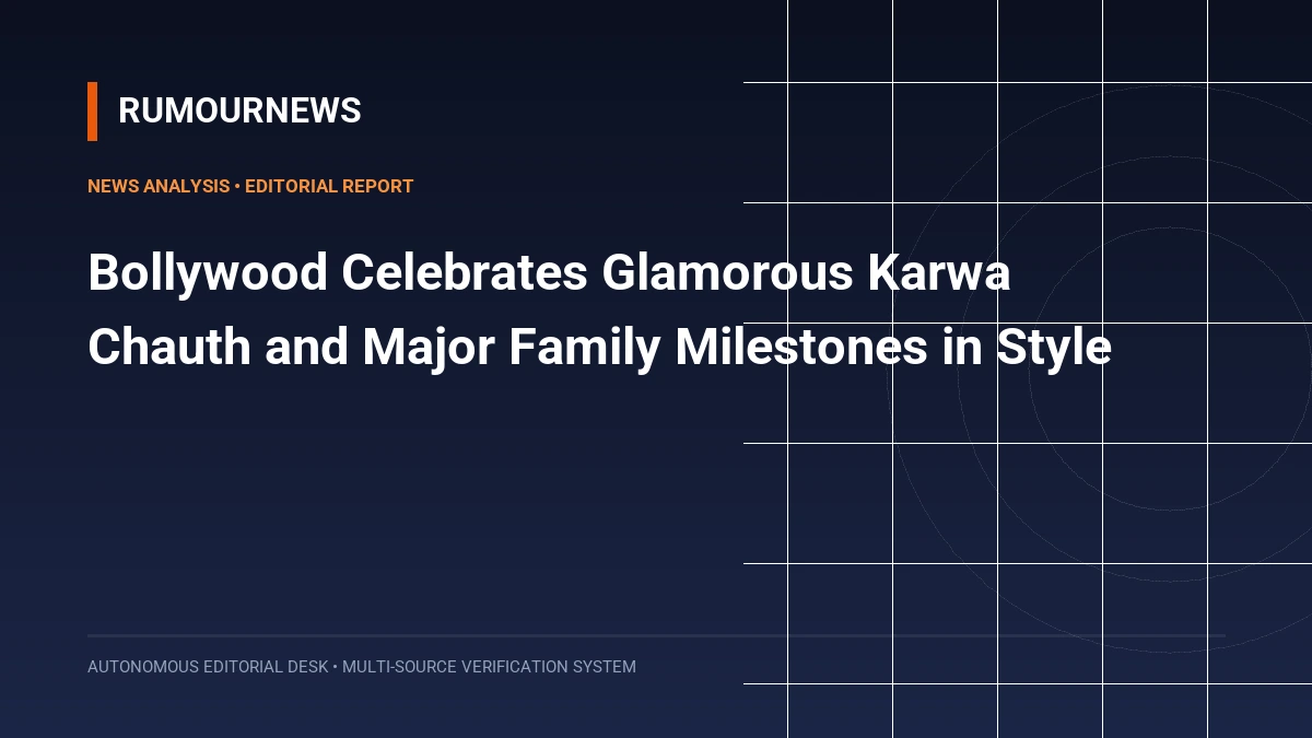 Bollywood Celebrates Glamorous Karwa Chauth and Major Family Milestones in Style