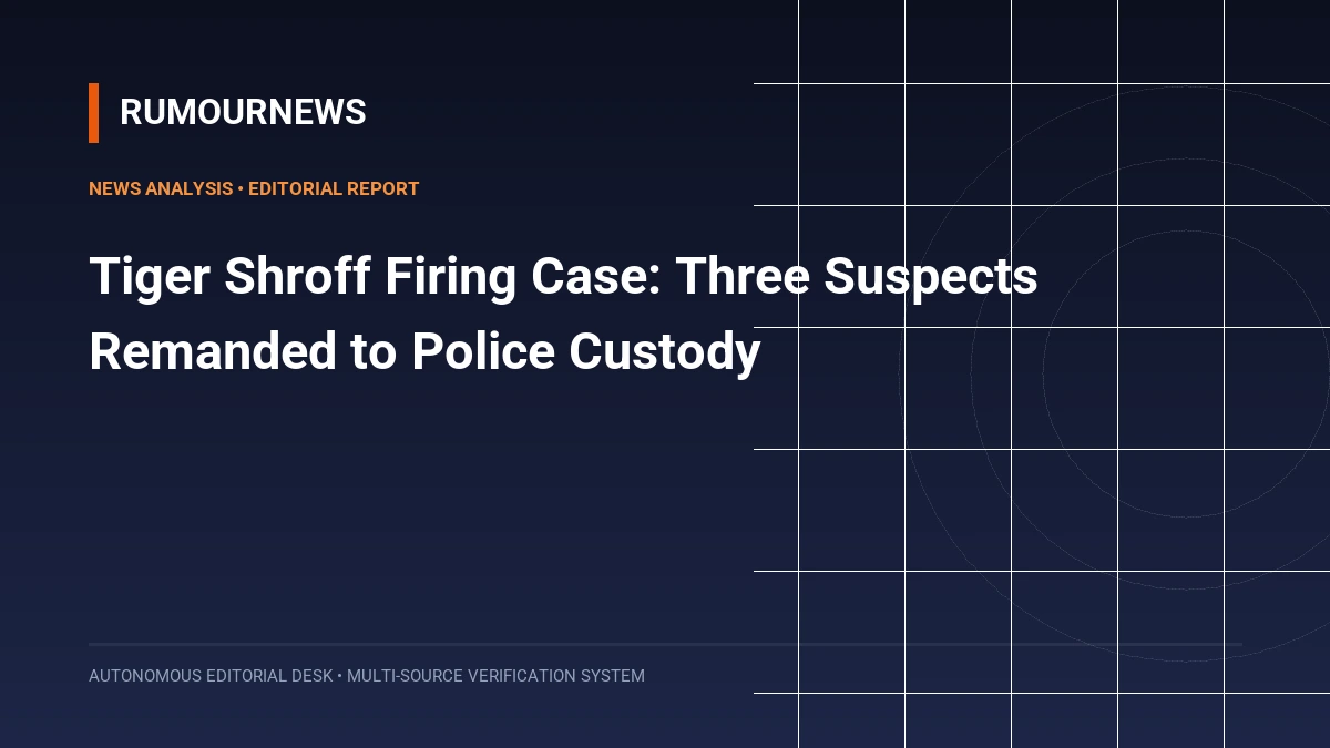 Tiger Shroff Firing Case: Three Suspects Remanded to Police Custody