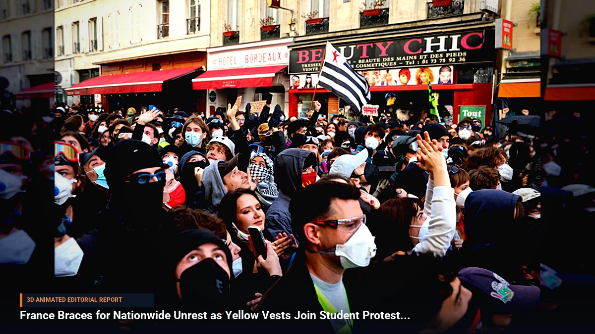 France Braces for Nationwide Unrest as Yellow Vests Join Student Protests