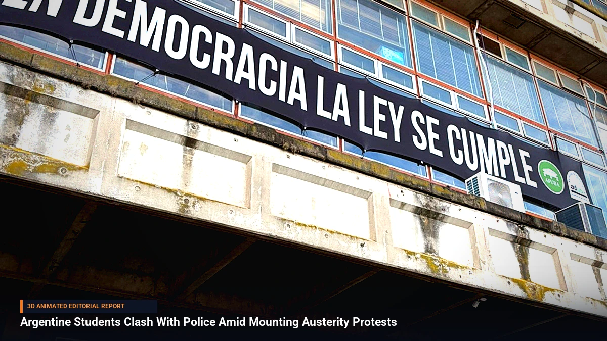 Argentine Students Clash With Police Amid Mounting Austerity Protests