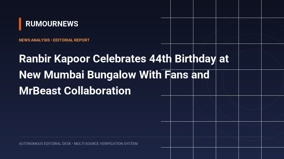 Ranbir Kapoor Celebrates 44th Birthday at New Mumbai Bungalow With Fans and MrBeast Collaboration