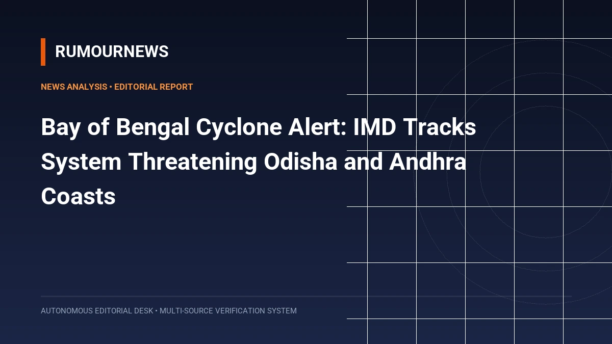 Bay of Bengal Cyclone Alert: IMD Tracks System Threatening Odisha and Andhra Coasts