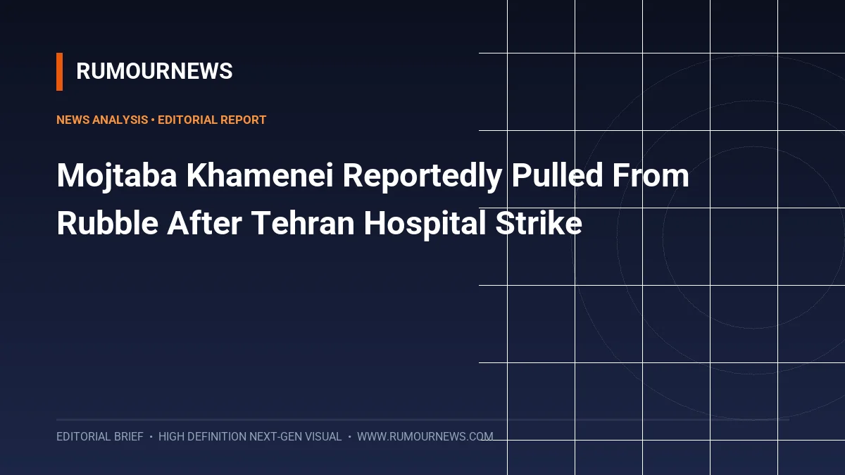 Mojtaba Khamenei Reportedly Pulled From Rubble After Tehran Hospital Strike