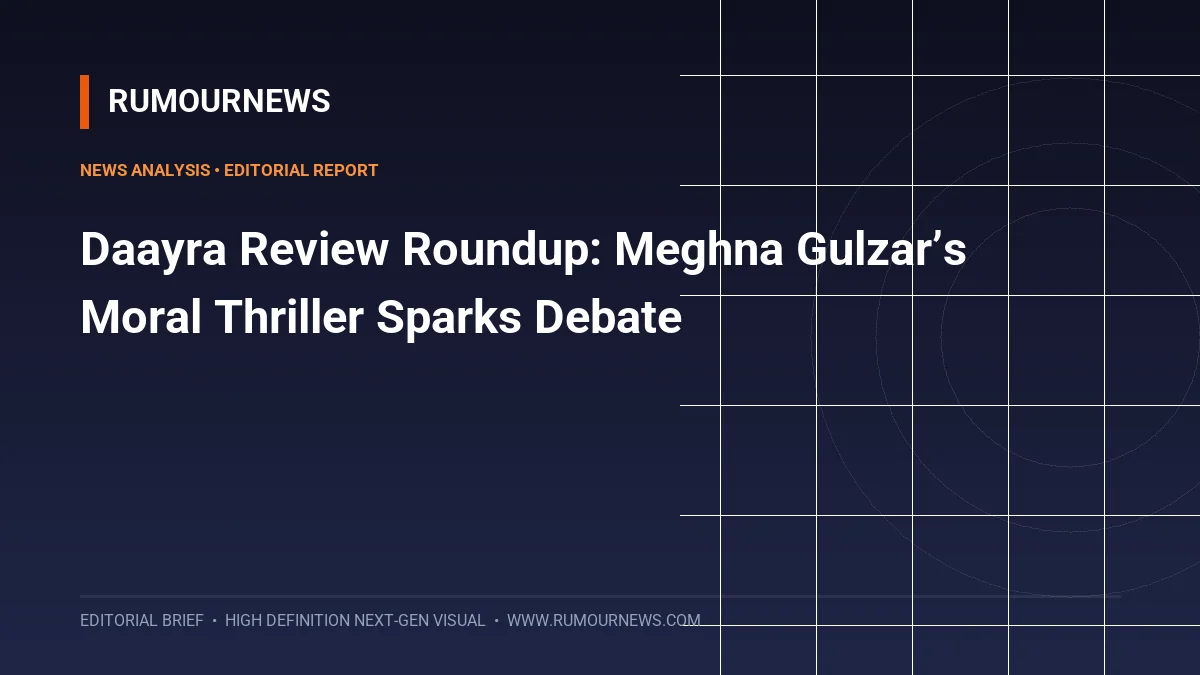 Daayra Review Roundup: Meghna Gulzar’s Moral Thriller Sparks Debate