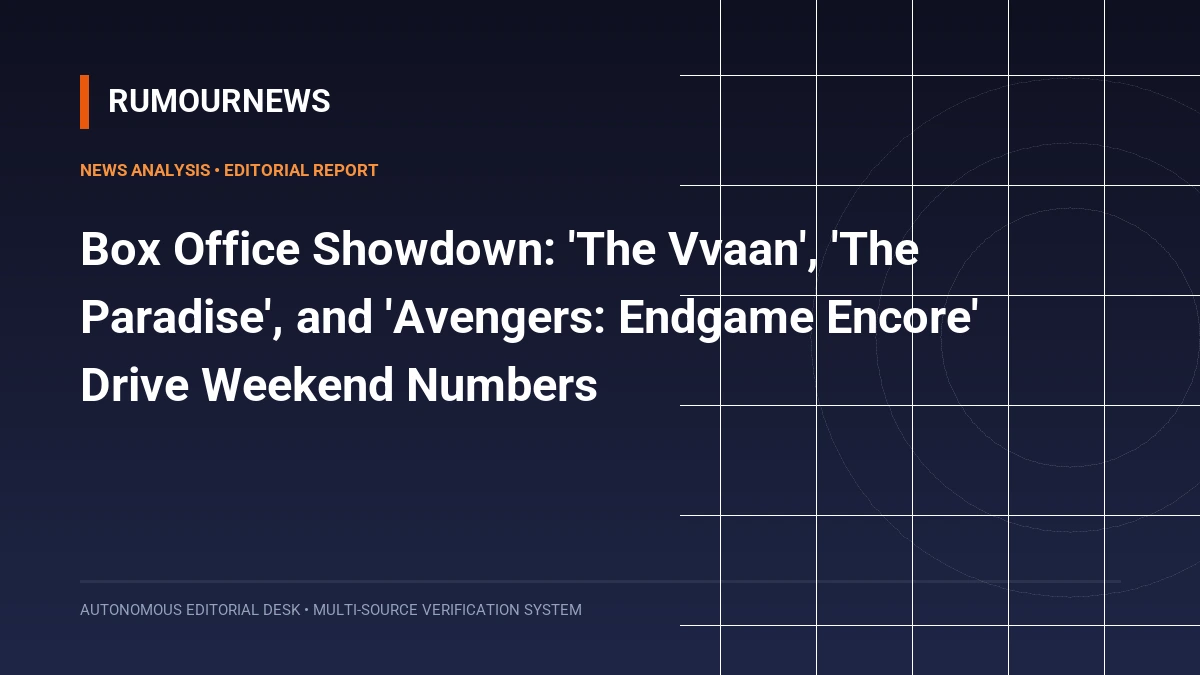 Box Office Showdown: 'The Vvaan', 'The Paradise', and 'Avengers: Endgame Encore' Drive Weekend Numbers