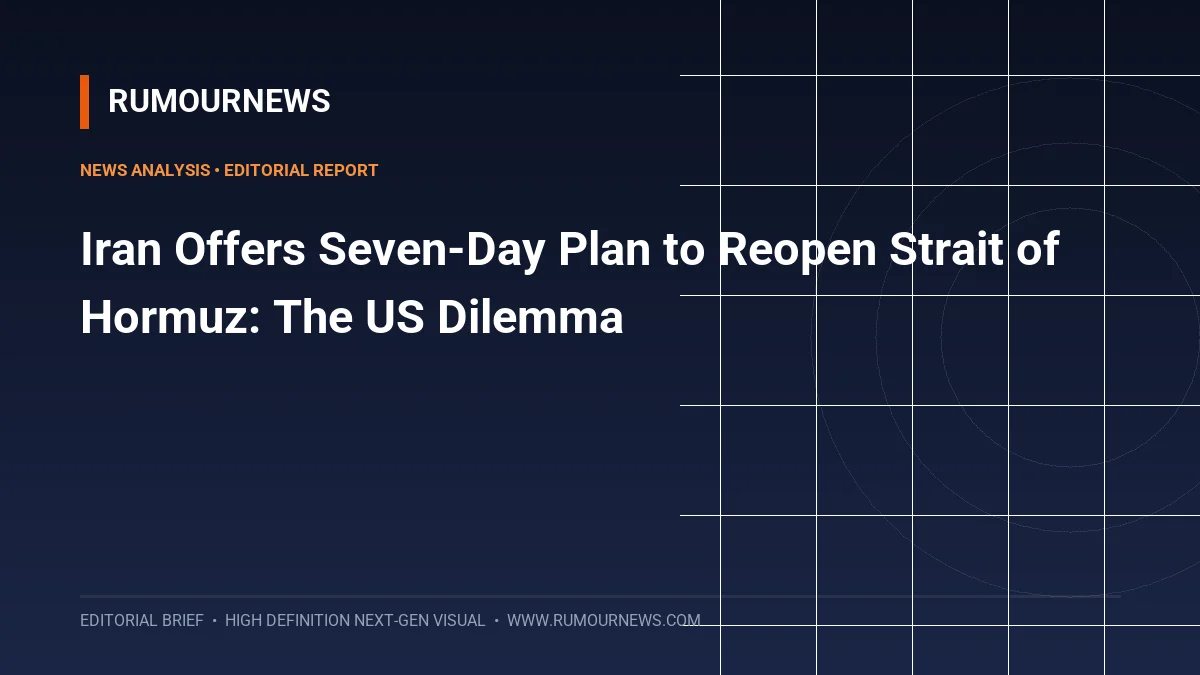 Iran Offers Seven-Day Plan to Reopen Strait of Hormuz: The US Dilemma
