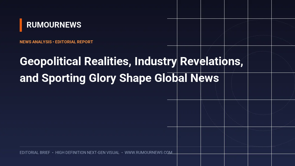 Geopolitical Realities, Industry Revelations, and Sporting Glory Shape Global News