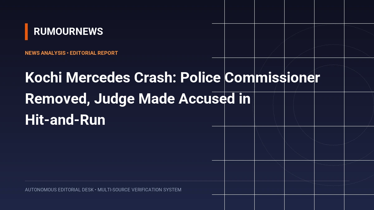 Kochi Mercedes Crash: Police Commissioner Removed, Judge Made Accused in Hit-and-Run