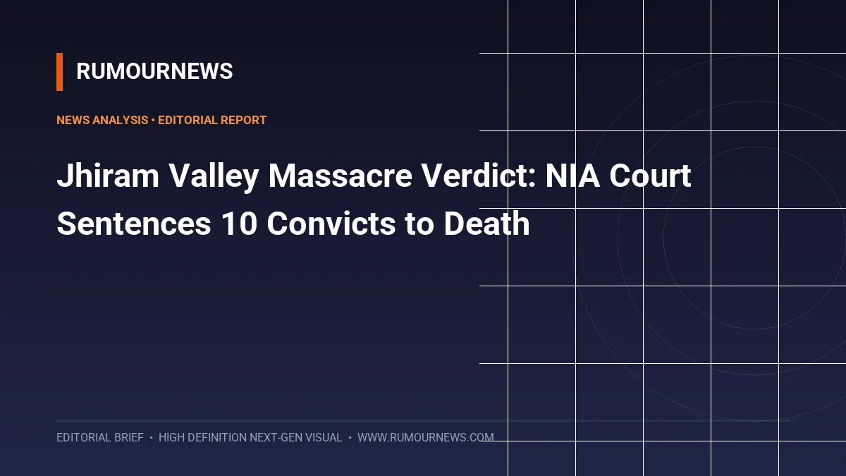 Jhiram Valley Massacre Verdict: NIA Court Sentences 10 Convicts to Death