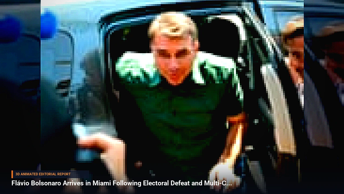 Flávio Bolsonaro Arrives in Miami Following Electoral Defeat and Multi-Country Flight