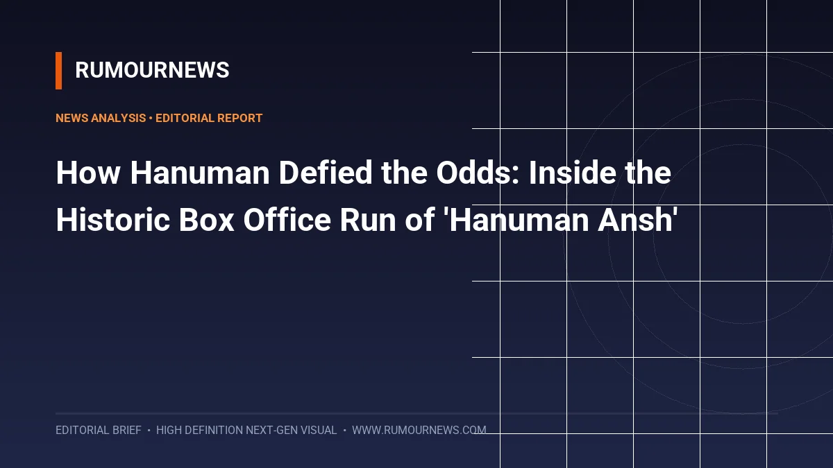 How Hanuman Defied the Odds: Inside the Historic Box Office Run of 'Hanuman Ansh'