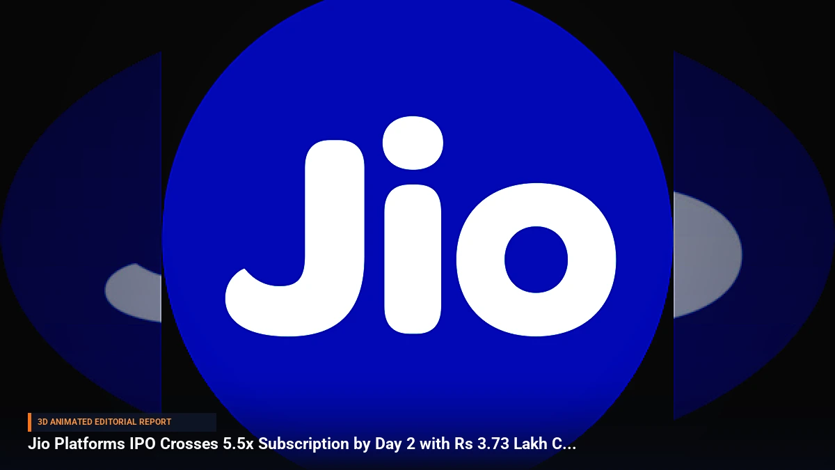 Jio Platforms IPO Crosses 5.5x Subscription by Day 2 with Rs 3.73 Lakh Crore Demand