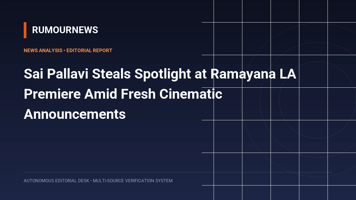 Sai Pallavi Steals Spotlight at Ramayana LA Premiere Amid Fresh Cinematic Announcements
