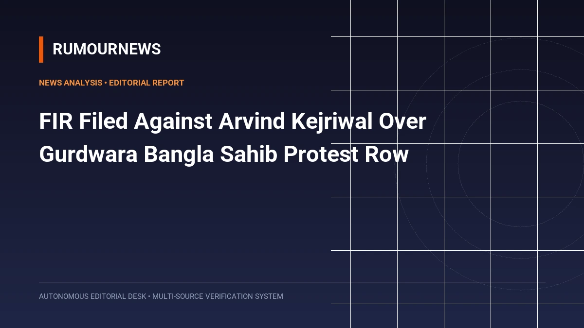 FIR Filed Against Arvind Kejriwal Over Gurdwara Bangla Sahib Protest Row