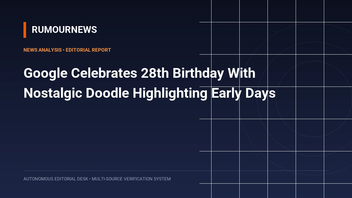 Google Celebrates 28th Birthday With Nostalgic Doodle Highlighting Early Days