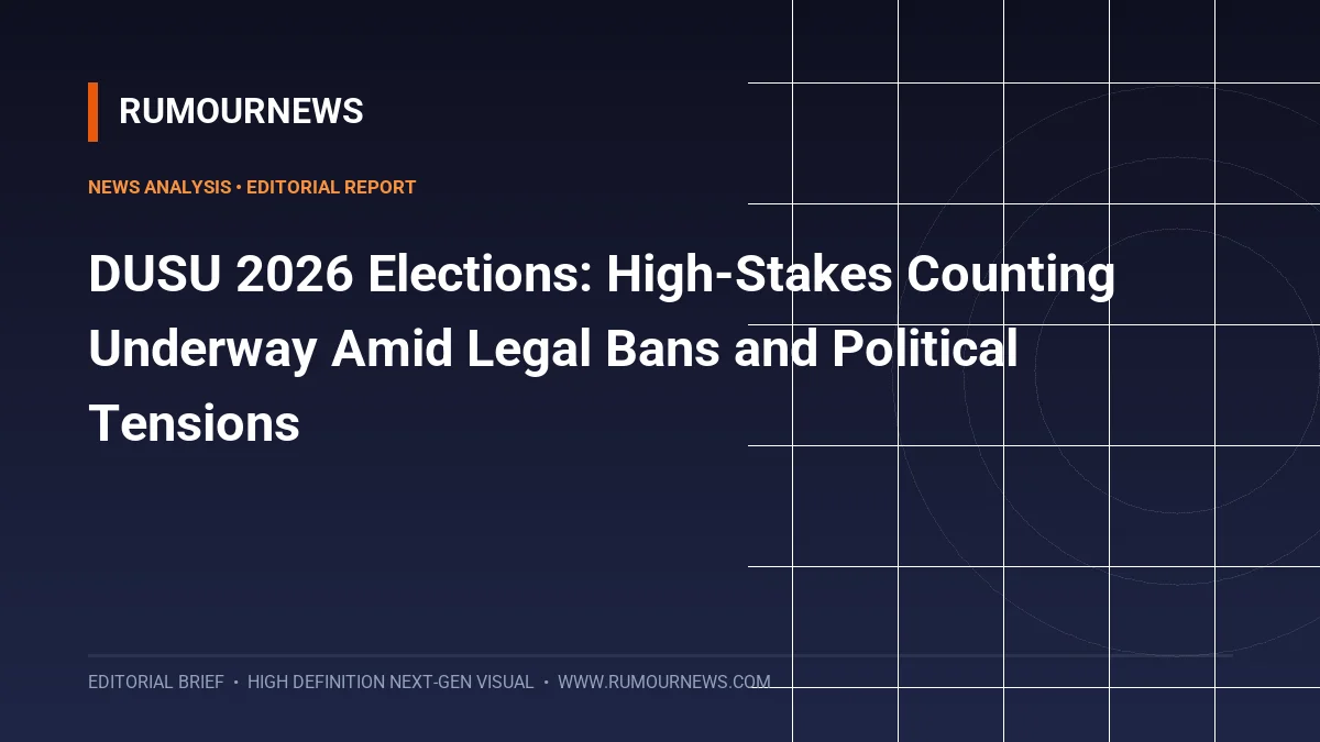 DUSU 2026 Elections: High-Stakes Counting Underway Amid Legal Bans and Political Tensions