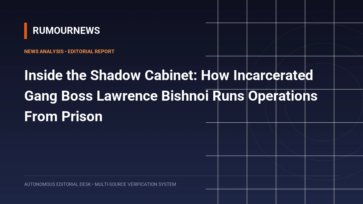 Inside the Shadow Cabinet: How Incarcerated Gang Boss Lawrence Bishnoi Runs Operations From Prison