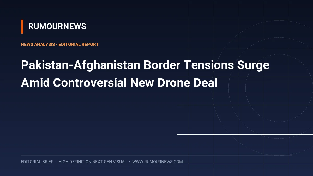 Pakistan-Afghanistan Border Tensions Surge Amid Controversial New Drone Deal