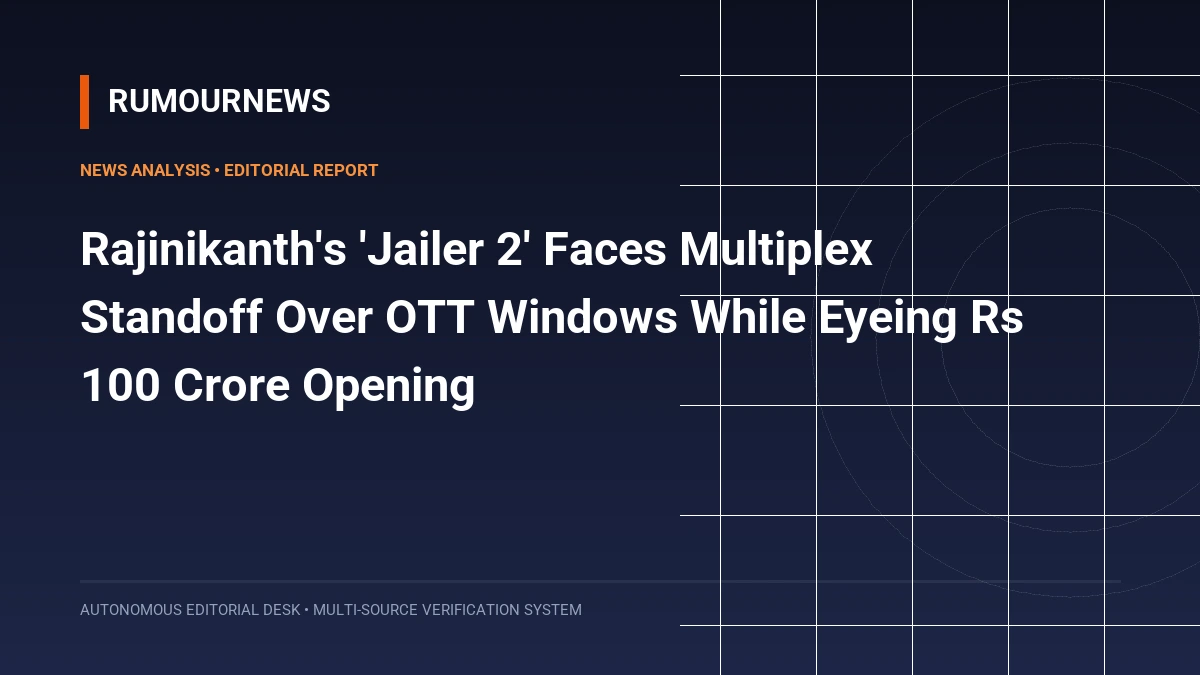 Rajinikanth's 'Jailer 2' Faces Multiplex Standoff Over OTT Windows While Eyeing Rs 100 Crore Opening