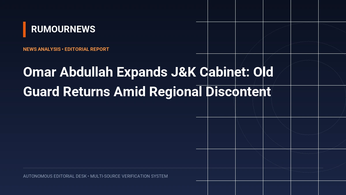 Omar Abdullah Expands J&K Cabinet: Old Guard Returns Amid Regional Discontent