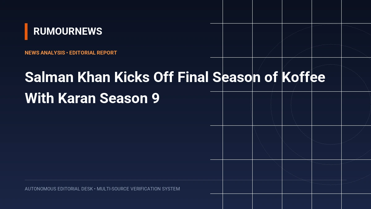 Salman Khan Kicks Off Final Season of Koffee With Karan Season 9