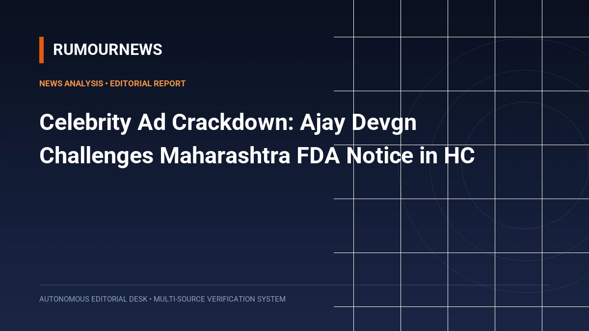 Celebrity Ad Crackdown: Ajay Devgn Challenges Maharashtra FDA Notice in HC