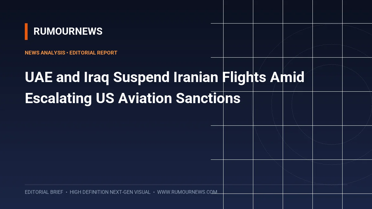 UAE and Iraq Suspend Iranian Flights Amid Escalating US Aviation Sanctions