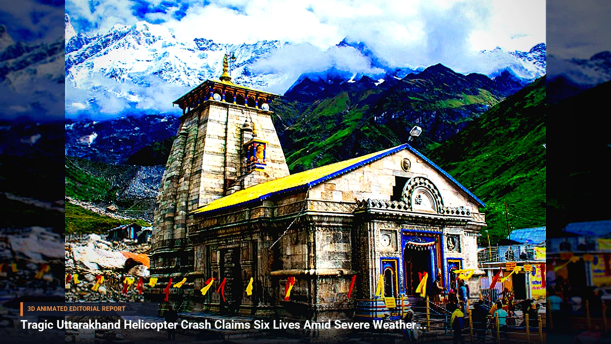 Tragic Uttarakhand Helicopter Crash Claims Six Lives Amid Severe Weather Warnings