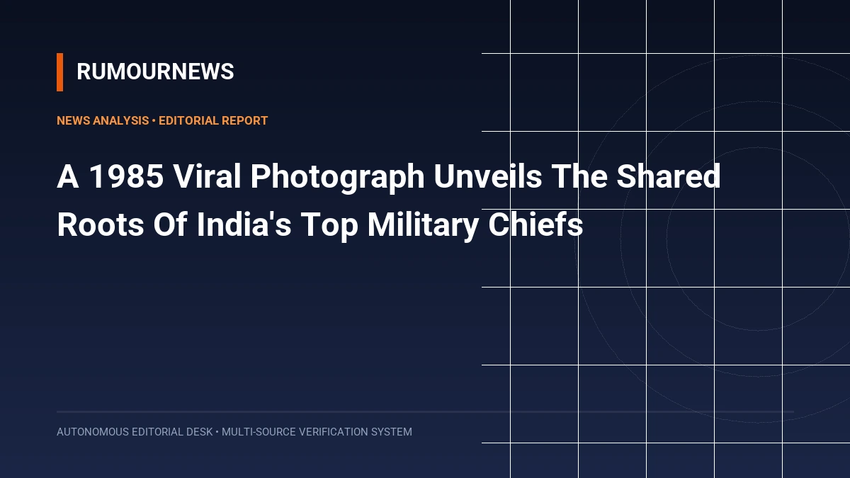 A 1985 Viral Photograph Unveils The Shared Roots Of India's Top Military Chiefs