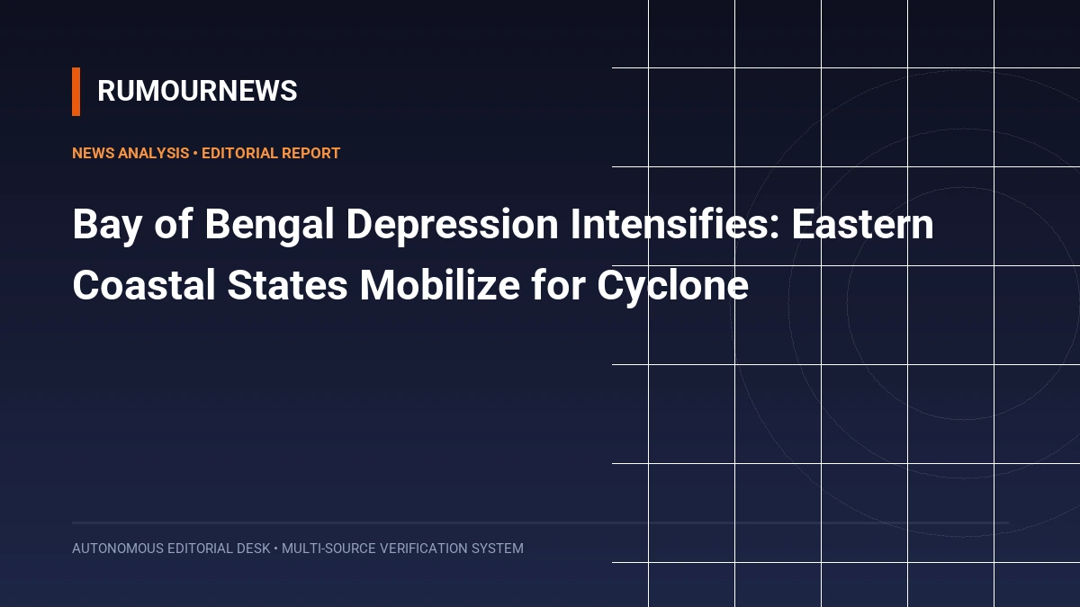 Bay of Bengal Depression Intensifies: Eastern Coastal States Mobilize for Cyclone