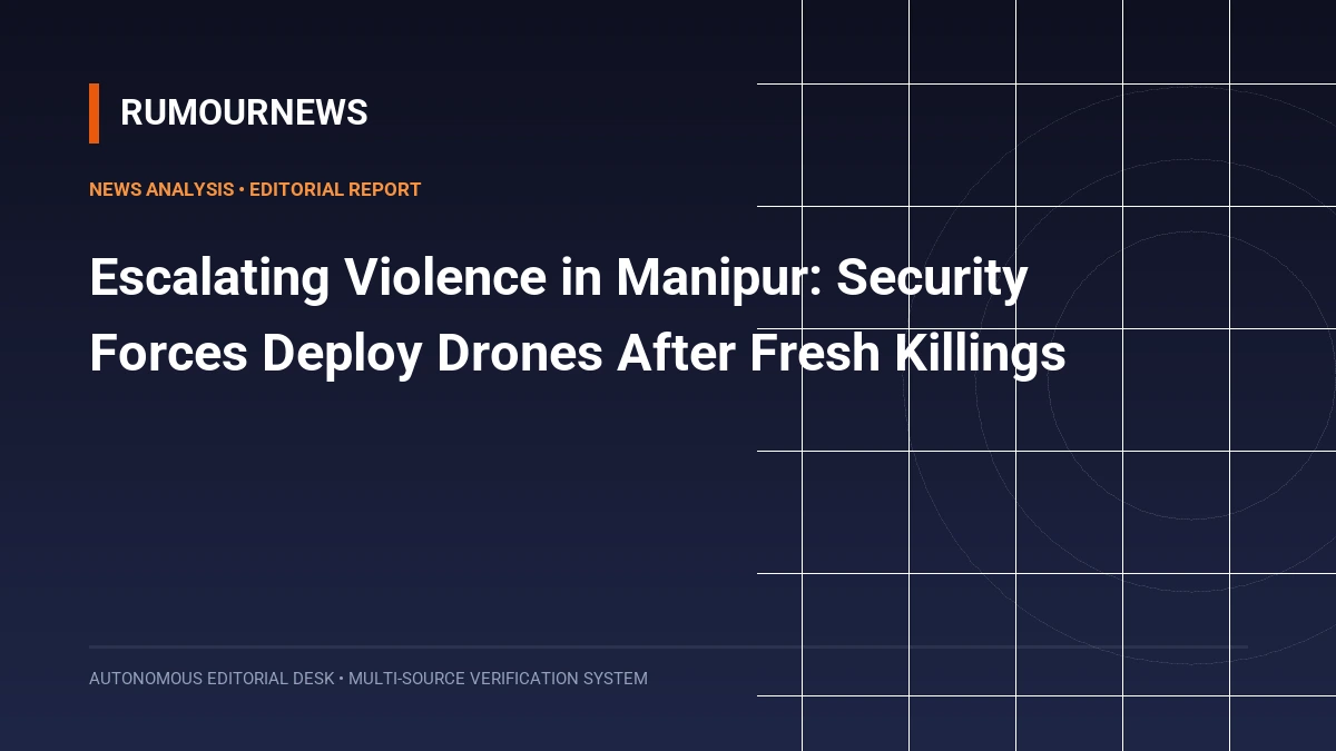 Escalating Violence in Manipur: Security Forces Deploy Drones After Fresh Killings