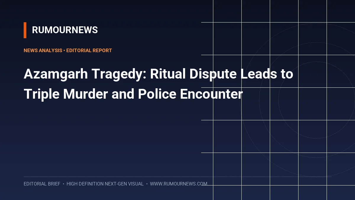 Azamgarh Tragedy: Ritual Dispute Leads to Triple Murder and Police Encounter