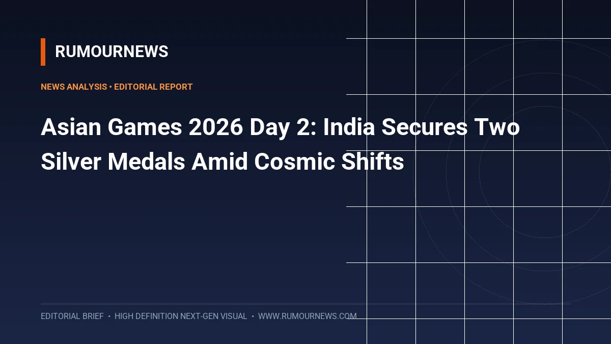 Asian Games 2026 Day 2: India Secures Two Silver Medals Amid Cosmic Shifts