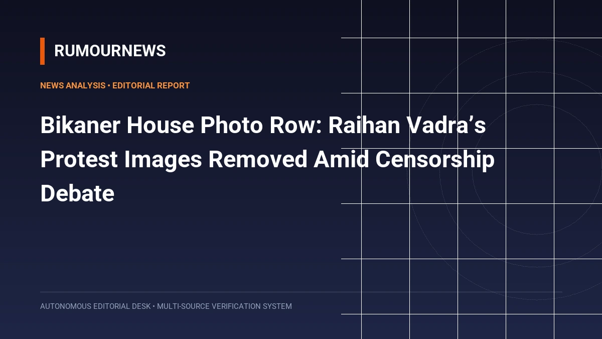 Bikaner House Photo Row: Raihan Vadra’s Protest Images Removed Amid Censorship Debate