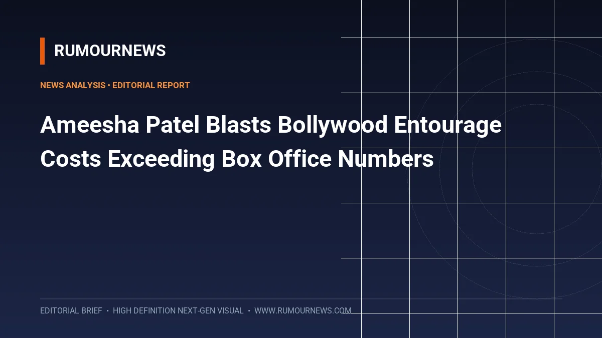 Ameesha Patel Blasts Bollywood Entourage Costs Exceeding Box Office Numbers