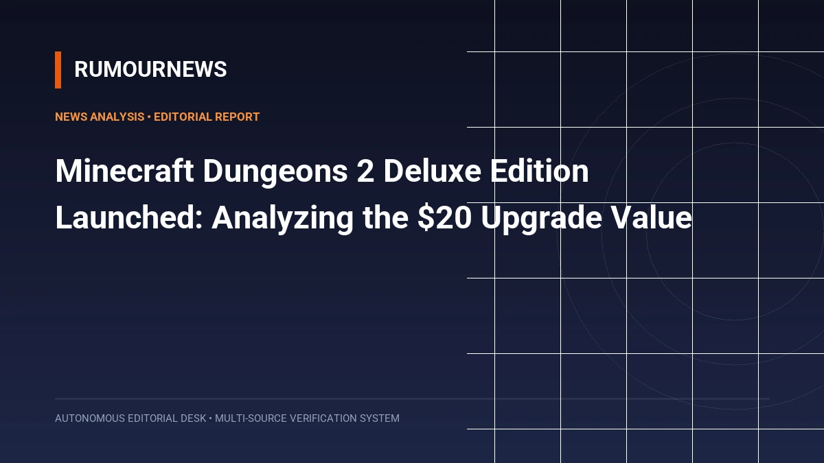 Minecraft Dungeons 2 Deluxe Edition Launched: Analyzing the $20 Upgrade Value
