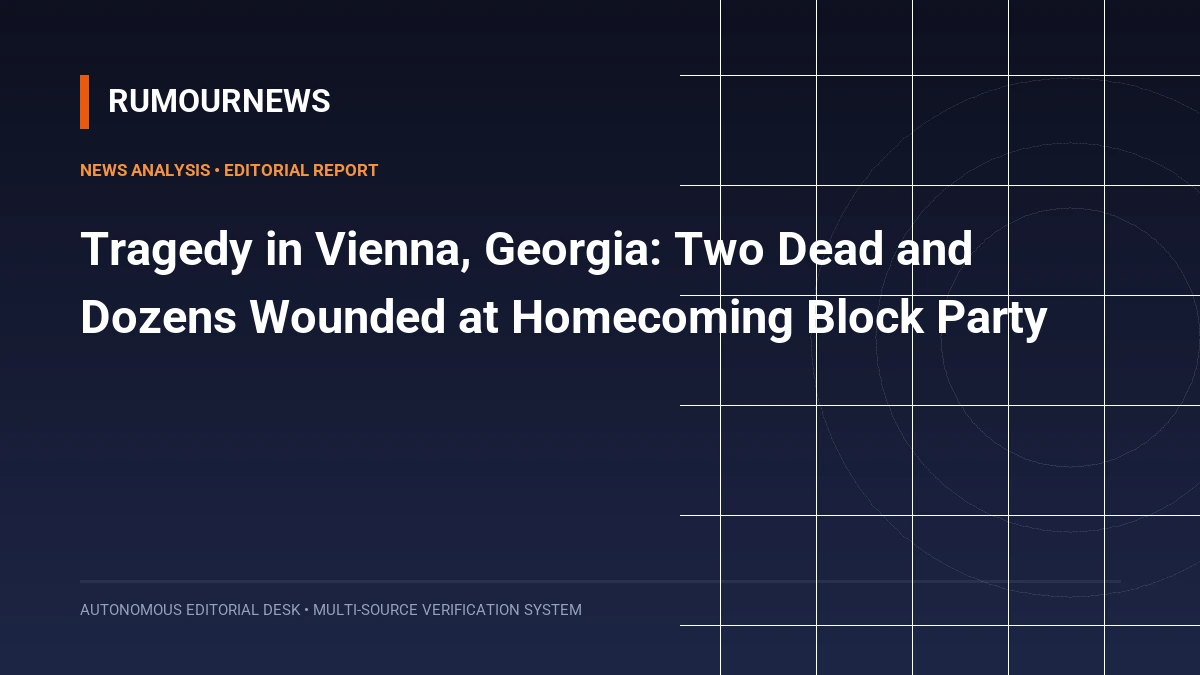 Tragedy in Vienna, Georgia: Two Dead and Dozens Wounded at Homecoming Block Party