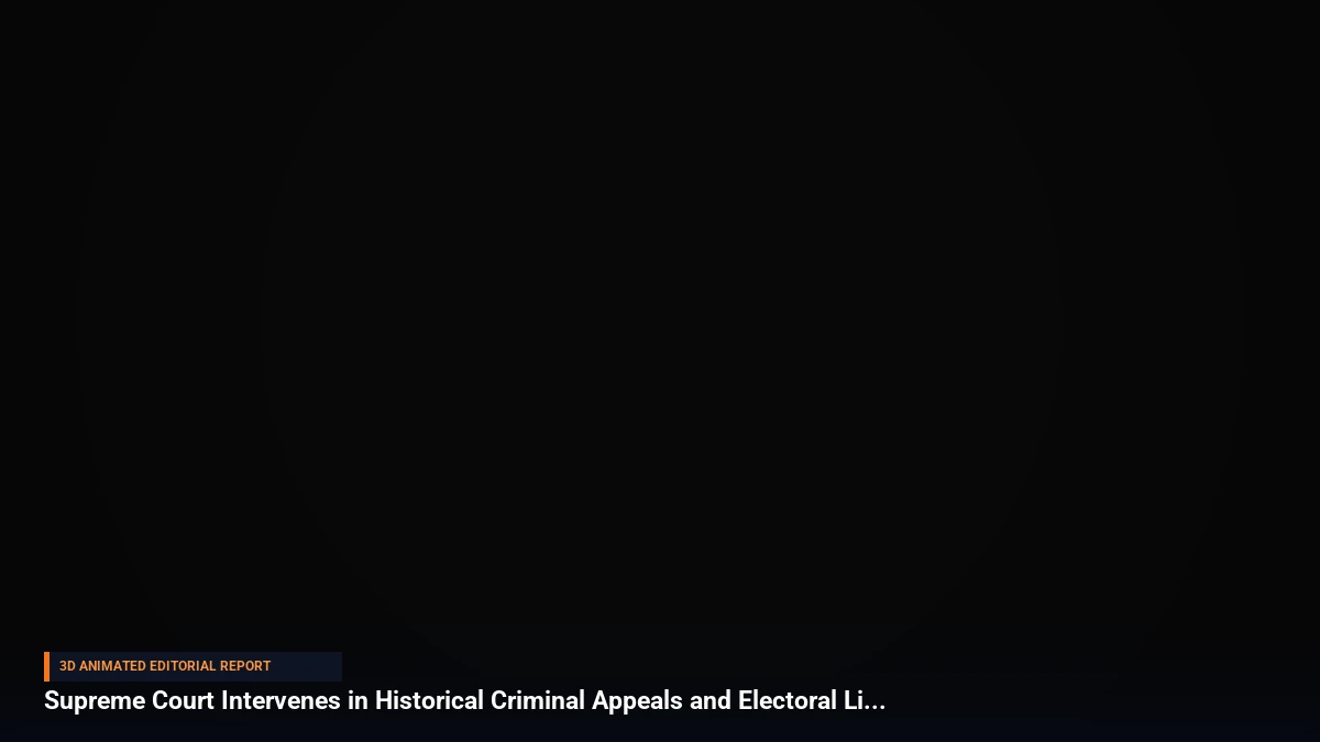 Supreme Court Intervenes in Historical Criminal Appeals and Electoral Litigation