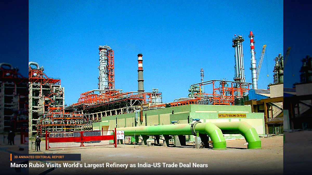 Marco Rubio Visits World's Largest Refinery as India-US Trade Deal Nears
