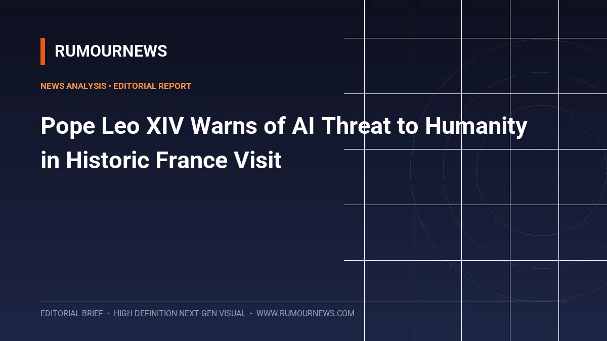 Pope Leo XIV Warns of AI Threat to Humanity in Historic France Visit