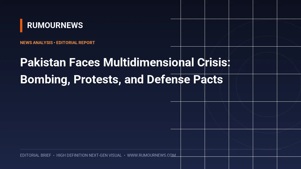 Pakistan Faces Multidimensional Crisis: Bombing, Protests, and Defense Pacts