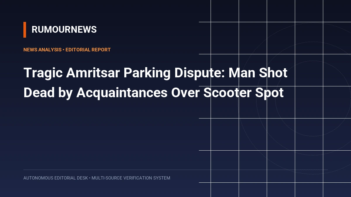 Tragic Amritsar Parking Dispute: Man Shot Dead by Acquaintances Over Scooter Spot