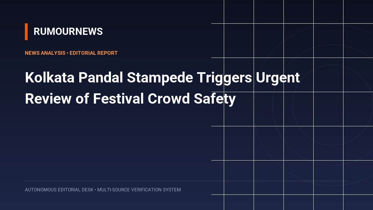 Kolkata Pandal Stampede Triggers Urgent Review of Festival Crowd Safety