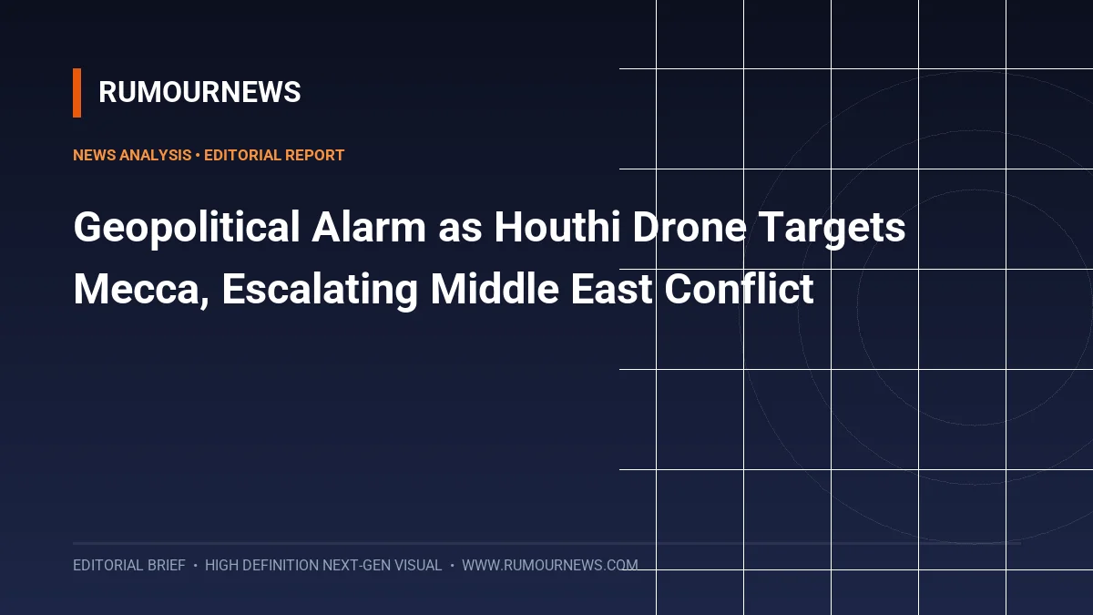 Geopolitical Alarm as Houthi Drone Targets Mecca, Escalating Middle East Conflict