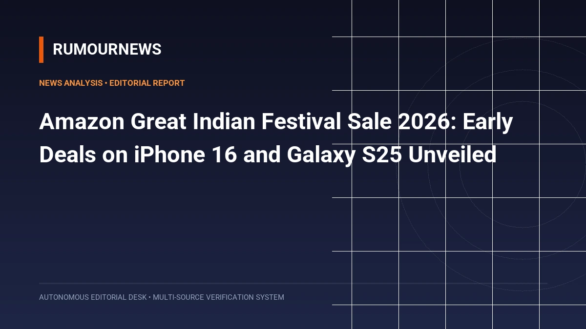 Amazon Great Indian Festival Sale 2026: Early Deals on iPhone 16 and Galaxy S25 Unveiled